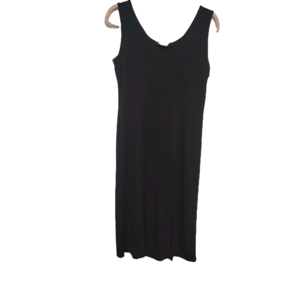 Iman Black Tank Midi Sundress Sleeveless Whimsygoth Career Travel MP Comfort